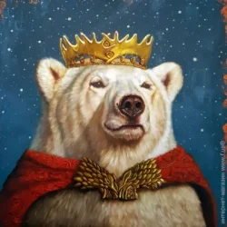Brushme Картина на холсте Снежный король ©Lucia Heffernan 40x40 см CN53294M