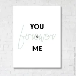 Brushme Постер You + Me 50x65 см