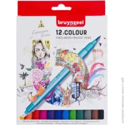Bruynzeel Набір Лінери-кистей Brushpen 12 кольорів