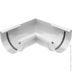 Кут жолоба Bryza Кут внутрішній 90 ° 100 мм білий