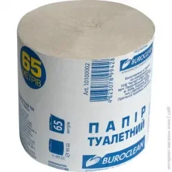 Туалетний папір Туалетний папір Buroclean без гільзи сірий 65 м (10100002)