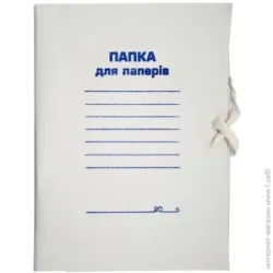 Папка на завязках A4 Buromax Папка на завязках А4, картон (10 штук в упаковке) (BM.3359) серый