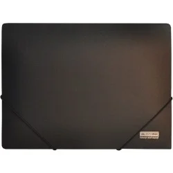 Папка на резинке A4 Buromax А4, черный (BM.3911-01) черный