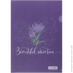 Папка-уголок A4 Buromax Папка-уголок Arabeski BM.3967-07 фиолетовый