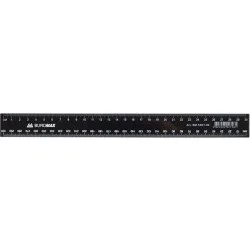 Линейка Buromax BM.5827-30 30см, черный