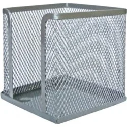 Лоток для паперу Buromax BM.6215-24 100x100x100мм, сріблястий