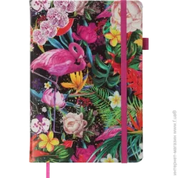 Buromax Блокнот деловой EXOTIC А5, 96л., клетка, искуственная кожа, розовый