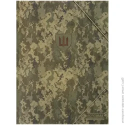 Buromax Папка на гумці MILITARY А4 зелений BM.3908-04
