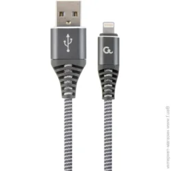 Кабель Cablexpert Premium USB/Apple Lightning Gray 1m (CC-USB2B-AMLM-1M-WB2)