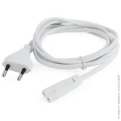 Кабель питания Cablexpert (PC-184/2-W) CEE7/16-C7, 1.8 м, белый