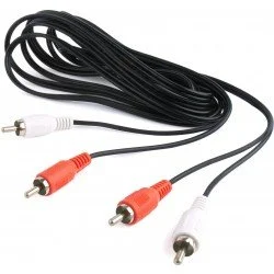 Cablexpert Кабель 1,8 м чорний (CCA-2R2R-6) 2 RCA-2RCA