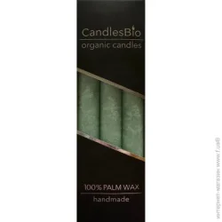 Candlesbio Набор свечей WP04 20/180 изумрудный 3 шт.