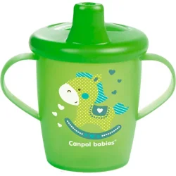 Поилка Canpol Babies Поильник с твердым носиком и ручками 250 мл зеленый