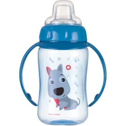 Поїлка Canpol Babies Поїльник-непроливайка Cute Animals з м'яким носиком і ручками 320 мл собачка