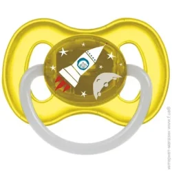 Canpol Babies Пустышка круглая Space 23/221_yel