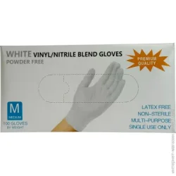 Care 365 Рукавички медичні вінілові білі р.M 100 шт./уп.