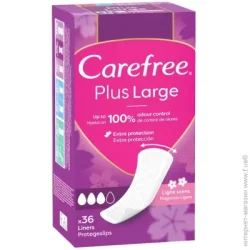 Ãèãèåíè÷åñêèå ïðîêëàäêè Carefree Ïðîêëàäêè åæåäíåâíûå Plus large 36 øò.