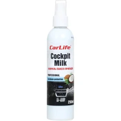 Поліроль Carlife для приборной панели Cockpit Milk кокос 250 мл (CF026)