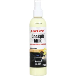 Поліроль Carlife для приборной панели Cockpit Milk CF027 Ваніль 250 мл (CF027)