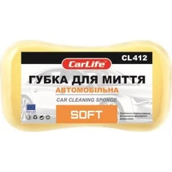 Губка поролон Carlife Soft 220x120x60mm,желтая (10x10) (CL-412)