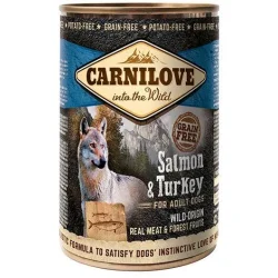 Консервы Carnilove Консерва для собак, лосось и индейка, ж/б, 400 г