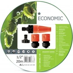 Шланг Cellfast Economic 1/2" 20м + комплект соединителей (10-100)
