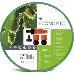 Шланг для поливу Cellfast Economic 3/4" 20м + комплект з'єднувачів (10-102)