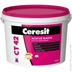 Ceresit Фарба акрилова фасадна CT 42 База А мат білий 10л