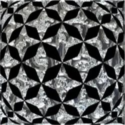 Декор Cerossa Ceramica Тако стекло серебро(AL06-S) 6,6x6,6x8 см