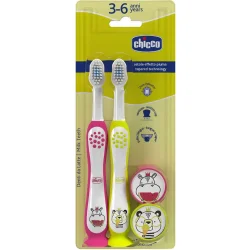 Chicco Зубная щетка, 3-6 лет, 2 шт. (девочка) (12084.00)