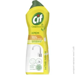 CIF Крем для чистки ванной комнаты Актив Лимон 0,75 л
