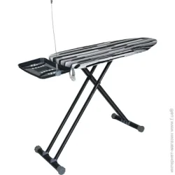 Доска гладильная Гладильная доска Clean&Dry ALTA 43x125 см моноблок с розеткой и держателем проволоки утюга