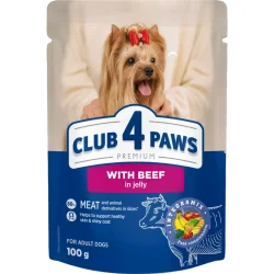 Вологий корм Club 4 Paws Корм вологий з яловичиною в желе 100 г