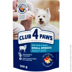 Сухий корм Club 4 Paws Корм ПРЕМІУМ для дорослих собак з ягням в соусі