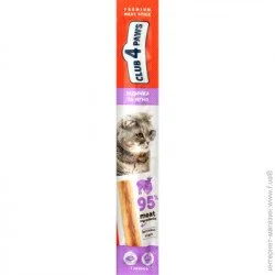 Club 4 Paws Лакомство для котов мясная палочка Индейка и ягненок