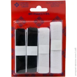 Comfort Textile Group Лента-липучка для одежды 2x50 см 4 шт.