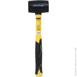 Compass Киянка 225 г черная резина фибергласовая ручка CP-RH0225-BL