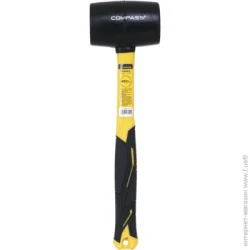 Compass Киянка 450 г черная резина фибергласовая ручка CP-RH0450-BL