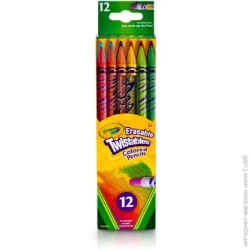 Crayola Набір олівців "Твіст" з ластиком, (що викручуються та стираються), 12 шт (256360.024)