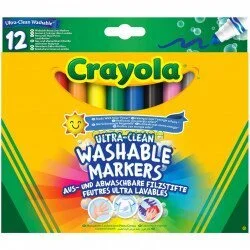 Crayola Набір фломастерів широка лінія (ultra-clean washable), 12 шт (256349.012)