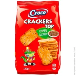 Печиво Croco КрекерCRACKERS TOP з кмином 150г 5941194003505