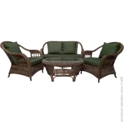 Стол с диваном Cruzo Копа Кубу серо-коричневый