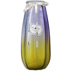 Crystal Ваза скляна Alnita 26,5 см жовто-синя 83210414102_YBCG-210414-1