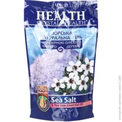 Crystals Health Соль для ванны с эфирным маслом чайного дерева 500 г