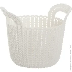 Curver Корзина пластиковая 226385 Knit XS круглий 190x190x230 мм