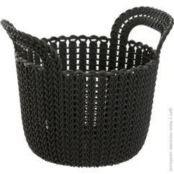 Curver Корзина пластиковая 226398 Knit XS круглий 190x190x230 мм