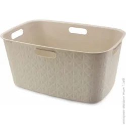 Curver Корзина для белья Softex 45 л кремовый
