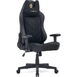 Геймерское кресло Cyberlux Кресло игровое Helios GM-204 B черный/золотой