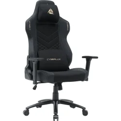 Геймерское кресло Cyberlux Кресло игровое Poseidon Black GM-415 B черный/золотой