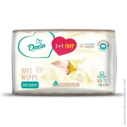 Dada Дитячі вологі серветки із екстрактом ромашки 4 шт.